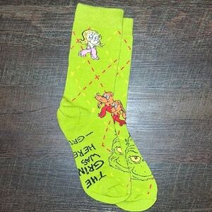 Green Mc Donalds Grinch Socks